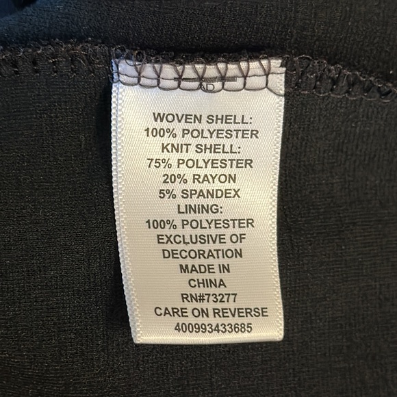 ELLE Black and White Dress, Size 16 - Picture 7 of 7